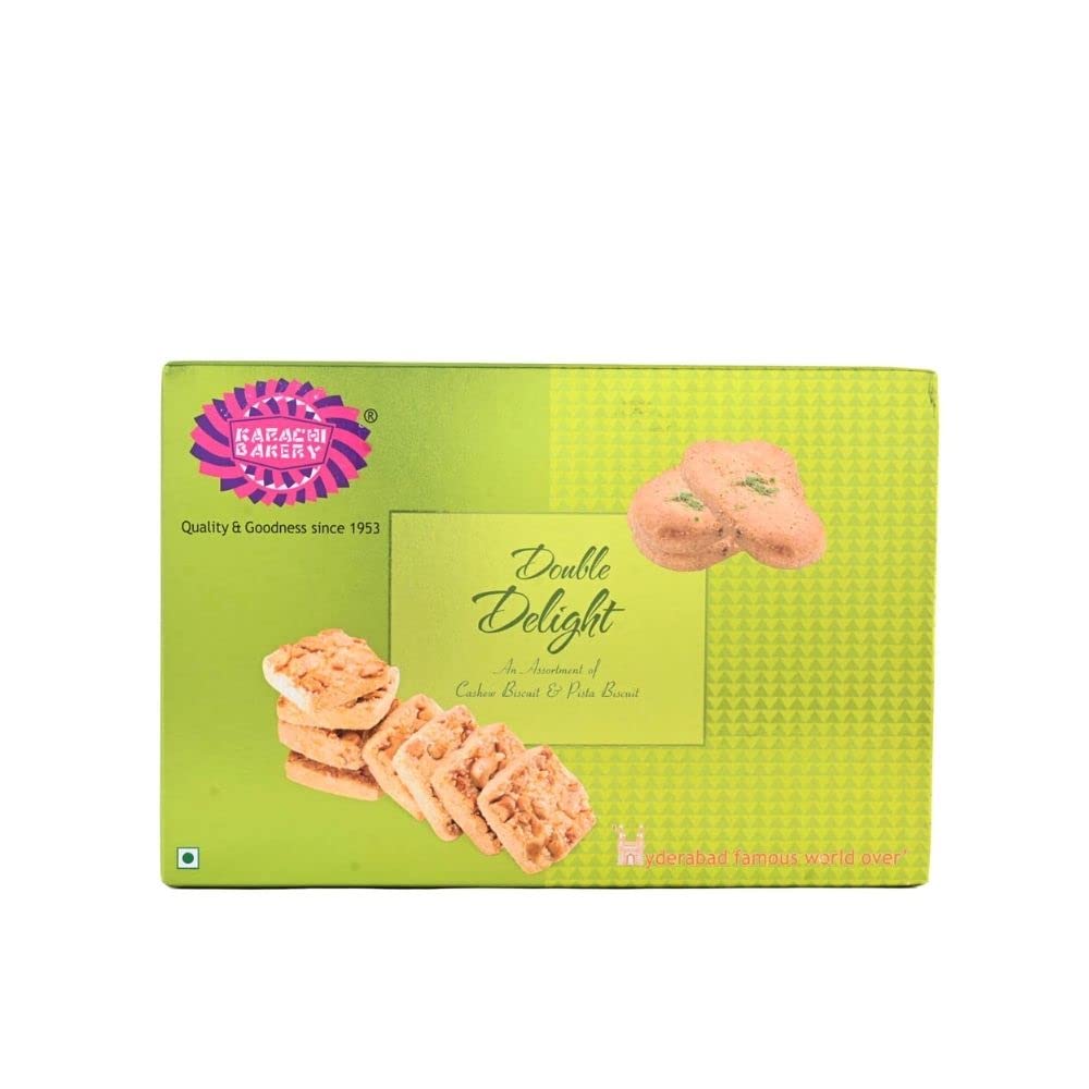 Double Delight - Cashew & Green Pista Biscuits