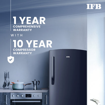 IFB Single Door Refrigerator, 213L Gross, Cobalt Blue Color