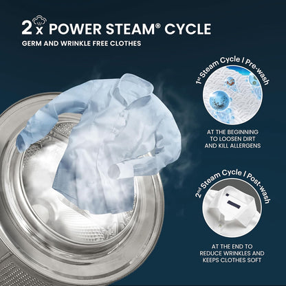 IFB 10 Kg 5 Star, DeepClean®, AI Powered, WiFi, Fully Automatic Front Load Washing Machine (EXECUTIVE PLUS BXN 1014KH, PowerSteam®, 9 Swirl, Steam Refresh, Inbuilt Heater, Eco Inverter, Black VCM)