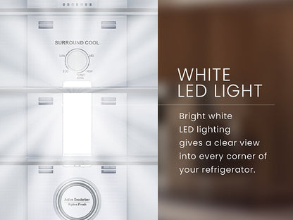 IFB 364L Frost Free Double Door Refrigerator – Brush Grey | 7-in-1 Convertible Multi Modes | E-Tech 360° Cooling | Quadra Crisper with Humidity Control | Energy Efficient | Model: IFBFF-2901FBS-EUA