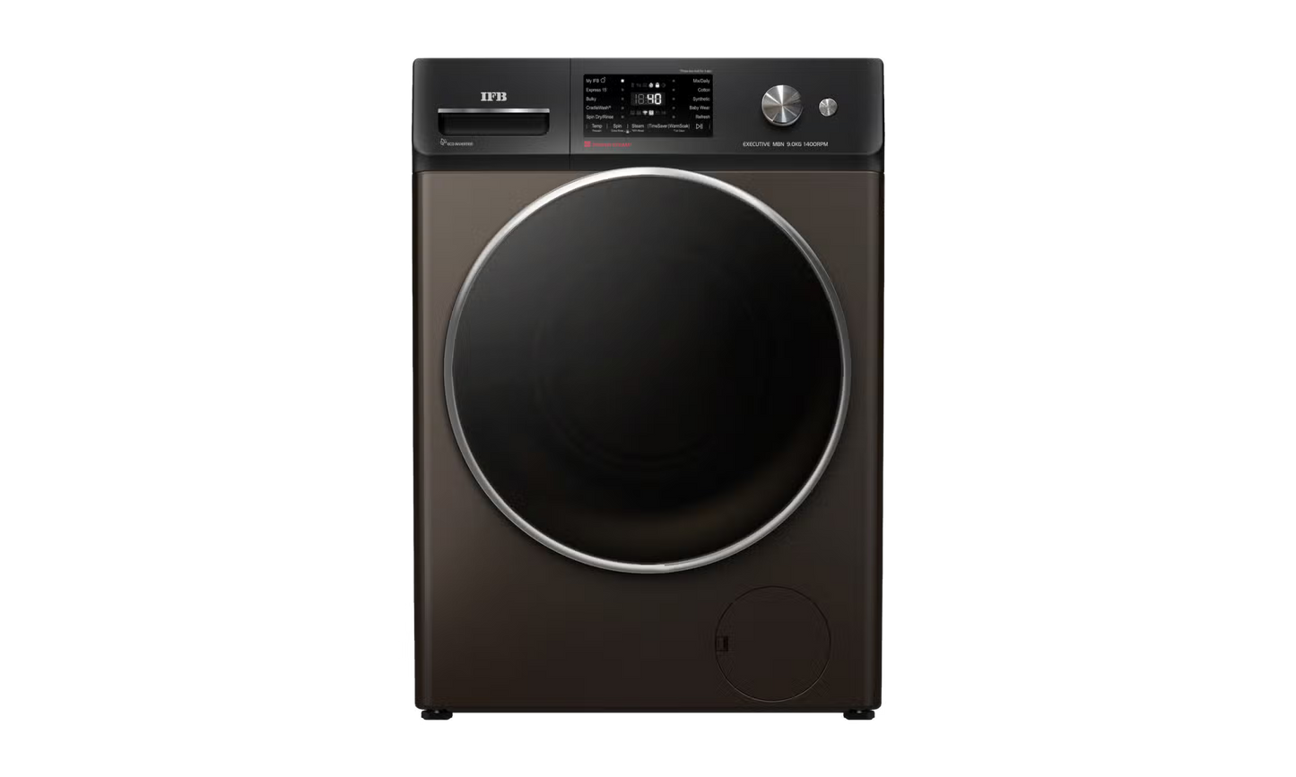 IFB 10 Kg 5 Star, DeepClean®, AI Powered, WiFi, Fully Automatic Front Load Washing Machine (EXECUTIVE PLUS MBN 1014KH, PowerSteam®, 9 Swirl, Steam Refresh, Inbuilt Heater, Eco Inverter, Mocha)