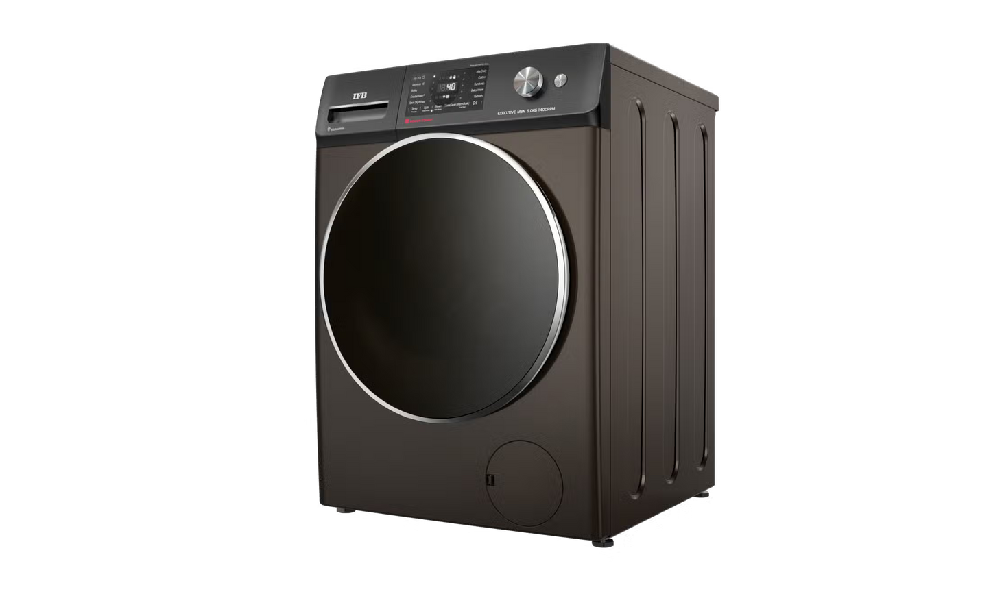 IFB 10 Kg 5 Star, DeepClean®, AI Powered, WiFi, Fully Automatic Front Load Washing Machine (EXECUTIVE PLUS MBN 1014KH, PowerSteam®, 9 Swirl, Steam Refresh, Inbuilt Heater, Eco Inverter, Mocha)