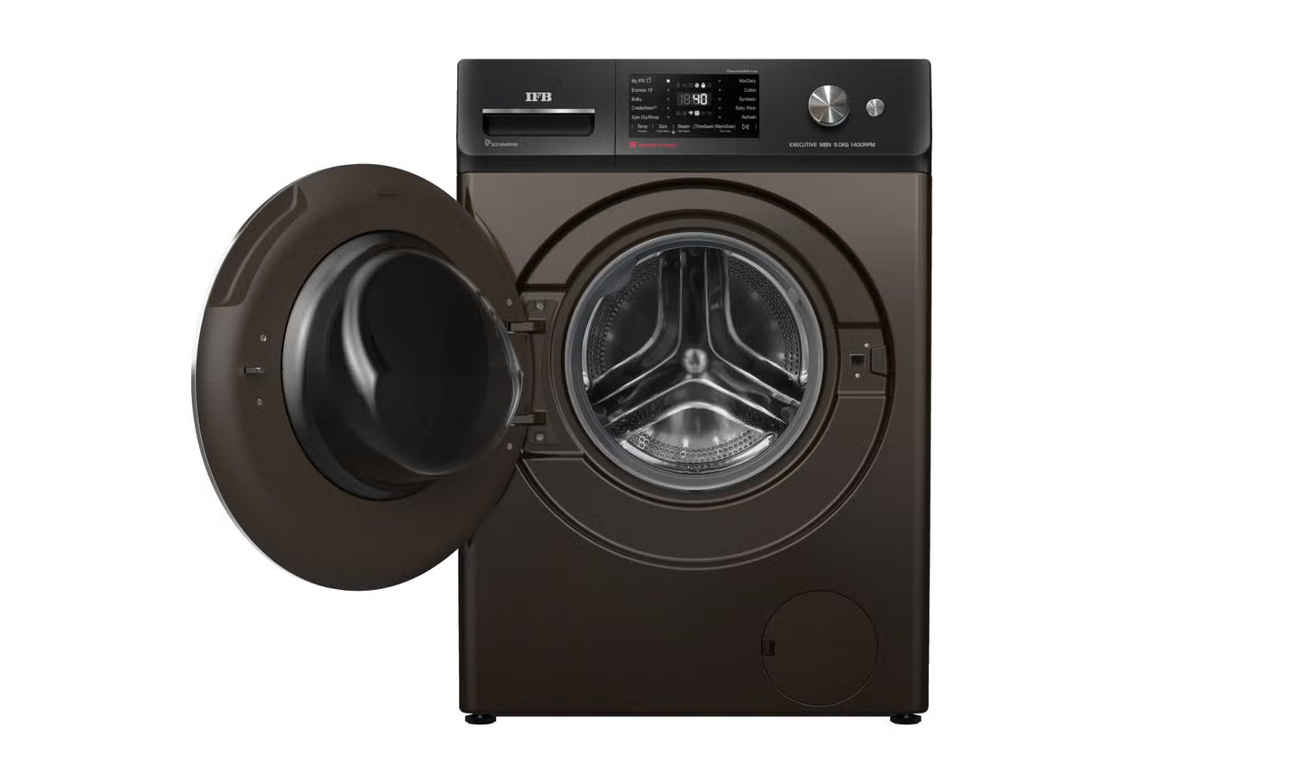IFB 10 Kg 5 Star, DeepClean®, AI Powered, WiFi, Fully Automatic Front Load Washing Machine (EXECUTIVE PLUS MBN 1014KH, PowerSteam®, 9 Swirl, Steam Refresh, Inbuilt Heater, Eco Inverter, Mocha)
